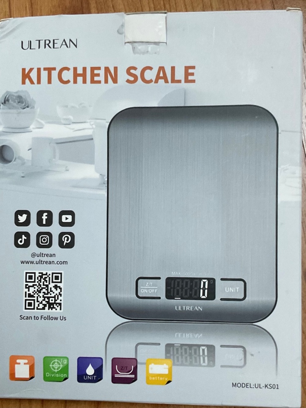 Ultrean Kitchen Scale Model : UL-KS01